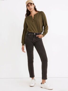 Madewell Perfect Vintage Straight Leg Jeans Lunar Wash Size 25